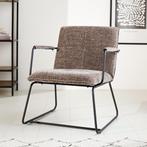 Dimehouse Fauteuil Hailey grijs chenille Stof, Ophalen of Verzenden, Nieuw, Stof, Scandinavisch