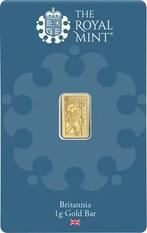 1 gram goudbaar Royal Mint – Britannia (met certificaat), Verzenden, Goud