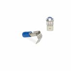 Cimco kabelschoen vlakstekker aftak 1,5 - 2,5mm2 blauw 100, Ophalen of Verzenden, Nieuw