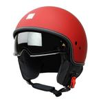 Motocubo beetle jethelm met vizier | mat rood | ECE 22.05, Verzenden, Nieuw met kaartje