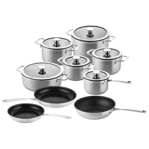 15 Delige Downdraft Pannenset – Ducq, Huis en Inrichting, Keuken | Potten en Pannen, Verzenden