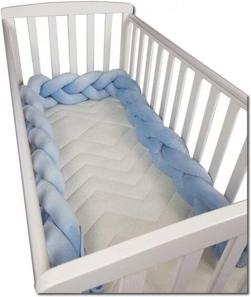 Veilige bedbumper voor kinderen - 280 cm - Zacht minky po..., Kinderen en Baby's, Babywiegjes en Ledikanten, Nieuw, Ledikant, Ophalen of Verzenden