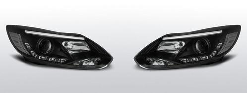 Koplampen Tube Light| Ford Focus MK3 2011-2014 | zwart, Auto-onderdelen, Verlichting, Nieuw, Ford, Ophalen of Verzenden