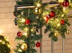 Dennenslinger Met Kerstballen En Lampjes 5 meter - binnen &, Nieuw, Verzenden