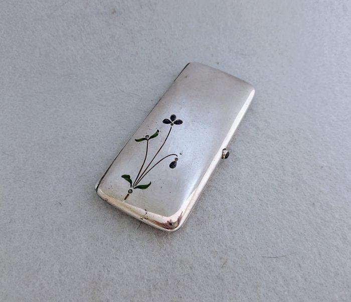 Jugendstil Jewelled - Doos - Emaille saffieren, .900 zilver, Antiek en Kunst, Antiek | Goud en Zilver
