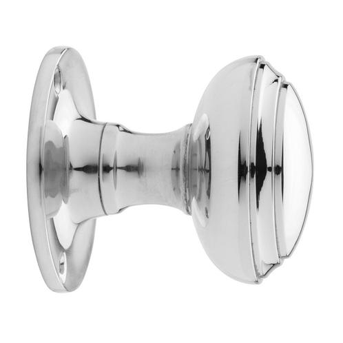Deurknop 55mm - Rond draaibaar nikkel, Doe-het-zelf en Verbouw, Hang- en Sluitwerk, Overige typen, Nieuw, Koper of Messing, Ophalen of Verzenden