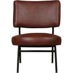 Leren fauteuil Rondo - Granada Cognac (donkercognac), Nieuw, Ophalen of Verzenden, 50 tot 75 cm, Leer