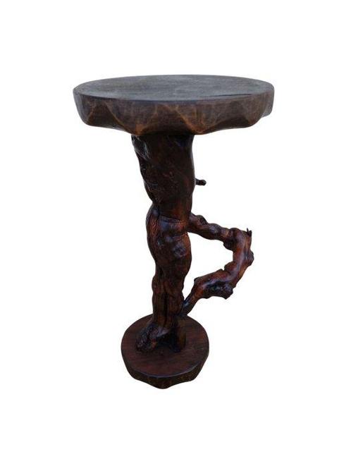 Bijzettafel - Wijntak - Hout, Antiek en Kunst, Curiosa en Brocante