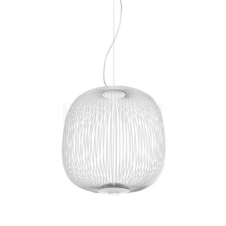 Foscarini Spokes 2 Sospensione LED, wit - media - schakelbaa, Huis en Inrichting, Lampen | Hanglampen, Nieuw, Verzenden