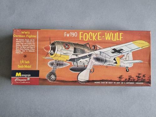 Monogram 85-0107 FW190 Focke-Wulf 1:48, Hobby en Vrije tijd, Modelbouw | Vliegtuigen en Helikopters, Verzenden
