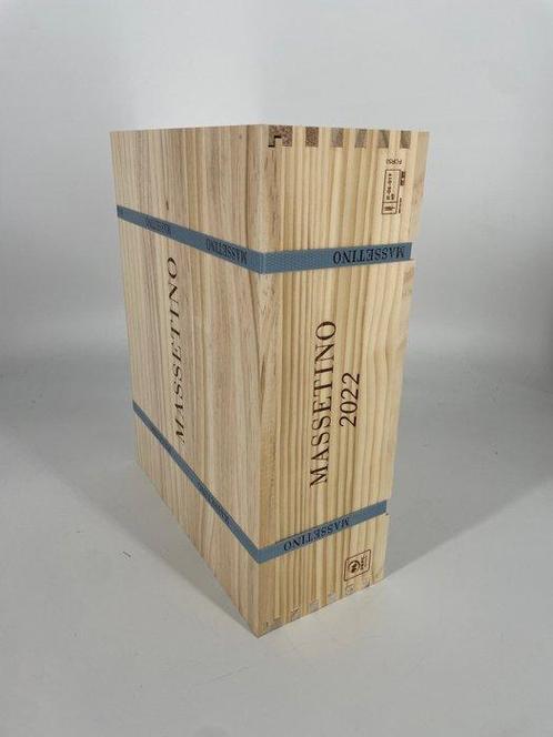 2022 Massetino - Toscane - 3 Flessen (0.75 liter), Verzamelen, Wijnen