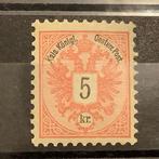 Oostenrijk 1883 - 5 Kreuzer dubbele adelaar in tanding 10,5, Gestempeld