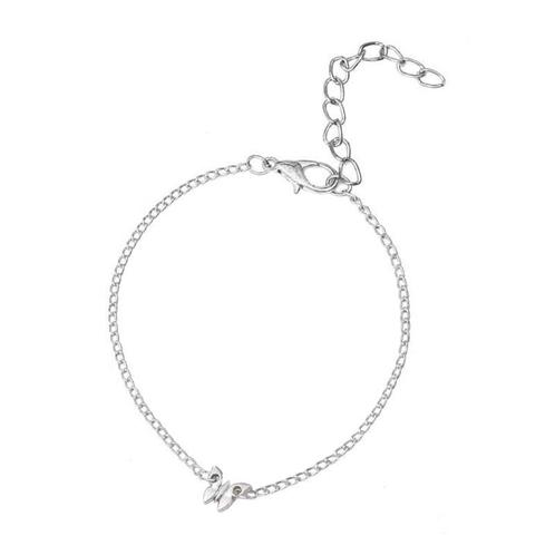 Fako Bijoux® - Enkelbandje - Vlinder - Zilverkleurig, Sieraden, Tassen en Uiterlijk, Enkelbandjes en Enkelkettinkjes, Verzenden