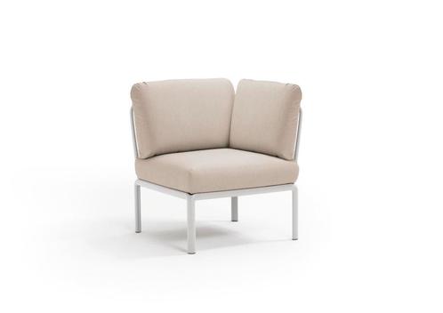 Nardi Komodo loungemodule hoek van glasvezel/stof - Tech, Tuin en Terras, Tuinsets en Loungesets, Ophalen of Verzenden