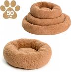 Donut Teddy 50cm Bruin (Hondenmand), Dieren en Toebehoren, Ophalen of Verzenden, Nieuw, Polyester