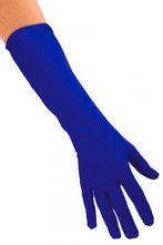 Lange Handschoenen Blauw - M, Verzenden, Nieuw