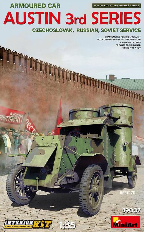Miniart - 1/35 Austin Armoured Car 3e Czechoslovak Russian, Hobby en Vrije tijd, Modelbouw | Overige, Nieuw, Verzenden