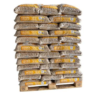 AFHALEN - Verba Premium Houtpellets - 60 zakken | 900 KG beschikbaar voor biedingen