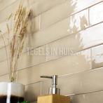 Equipe wandtegel manacor 6,5x40 argile beige glans, Ophalen, Nieuw, 10 m² of meer, Wandtegels
