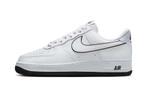 Nike Air Force 1 07 Low White Black Outline Swoosh, Nieuw