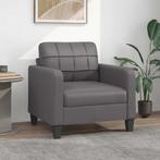 Grijze Fauteuil 60cm Kunstleer - Tweedekansje - Comfortab..., Huis en Inrichting, Fauteuils, Ophalen of Verzenden, Nieuw, 75 tot 100 cm