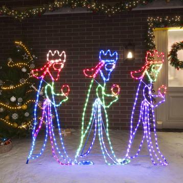 vidaXL Kerstfiguren drie koningen met 504 LEDs 99,5x45,5 cm beschikbaar voor biedingen