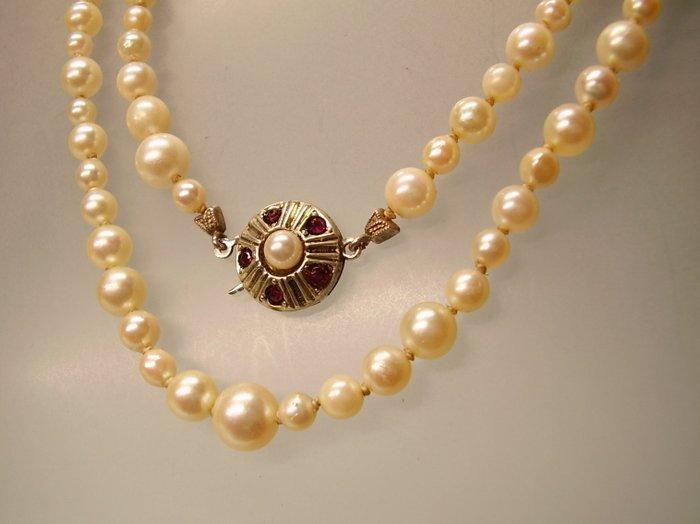 Zonder Minimumprijs - Kralensnoer Zilver - 125.00ct. tw., Sieraden, Tassen en Uiterlijk, Antieke sieraden