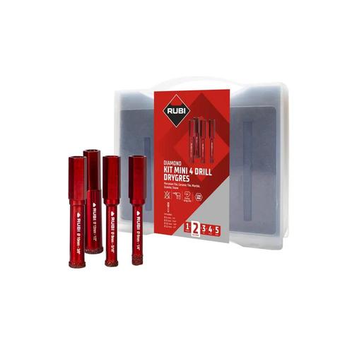 Rubi kit diamantboren mini drygres 05939 4st 4drill wonder, Doe-het-zelf en Verbouw, Tegels, Ophalen of Verzenden