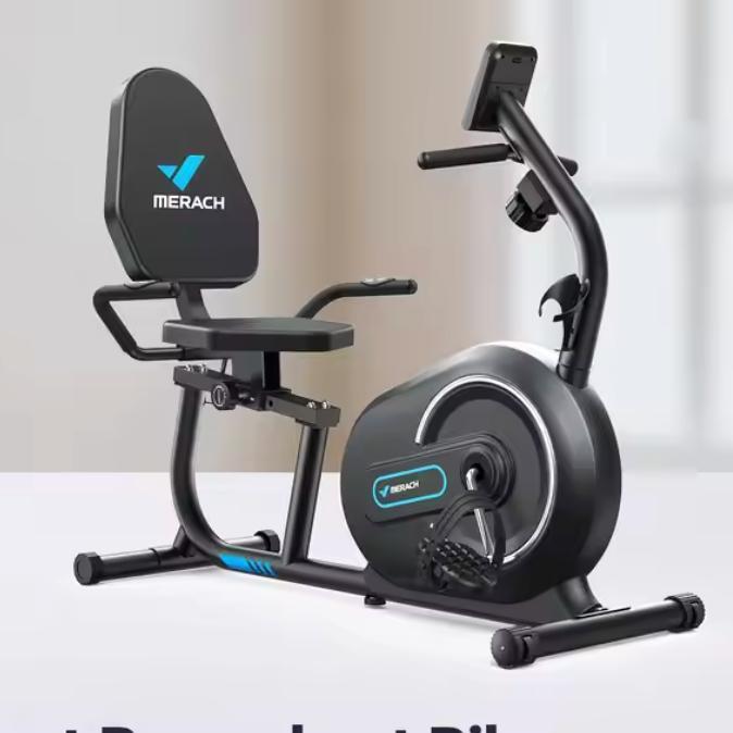 Ligfiets Hometrainer –Magnetische Weerstand, LCD en Hartslag, Sport en Fitness, Fitnessapparatuur, Nieuw, Verzenden