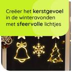Kerstverlichting Raam Kerstbel, Kerstboom, Sneeuwvlokken -, Verzenden, Nieuw