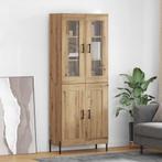vidaXL Highboard Artisan Eiken 69,5 x 34 x 180 cm Bewerkt, Minder dan 50 cm, Verzenden, Nieuw, Minder dan 100 cm