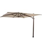 Siesta premium zweefparasol 300x300 cm wenge frame beach, Tuin en Terras, Parasols, Ophalen of Verzenden, Nieuw