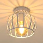 Vintage plafondlamp zwart industrieel kooi E27, Huis en Inrichting, Lampen | Plafondlampen, Verzenden, Nieuw