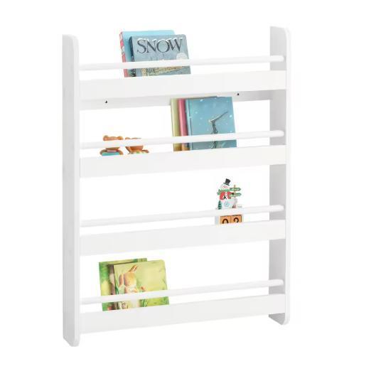 Kinderboekenkast 4 Planken – Wandplank en Boeken Organizer, Huis en Inrichting, Kasten | Boekenkasten, Nieuw, Verzenden