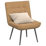 vidaXL Relaxstoel 64x74x84 cm fluweel bruin, Huis en Inrichting, Stoelen, Verzenden, Nieuw, Bruin