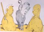Carel Goseling als ezel uit een fabel op spotprent (Lithos), Antiek en Kunst, Kunst | Litho's en Zeefdrukken, Verzenden