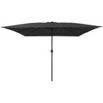 Parasol 295x295cm Zwart - Retourdeal - Stijlvol & Goedkoop, Ophalen of Verzenden, Nieuw, 2 tot 3 meter, Stokparasol