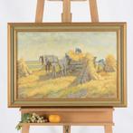 H. Ryntjes (XX) - Paarden en hooioppers, Antiek en Kunst