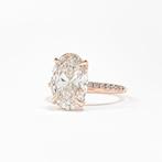 Ring - 14 karaat Roségoud - 3.15ct. tw. Diamant (Lab-grown), Nieuw