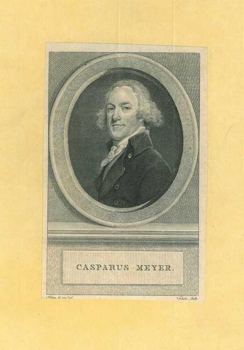 Portrait of Casparus Meijer, Antiek en Kunst, Kunst | Etsen en Gravures