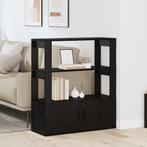 vidaXL Dressoir Zwart eiken 30 x 80 x 90 cm Bewerkt hout, Verzenden, Nieuw, Overige houtsoorten, Minder dan 50 cm