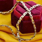 Zilveren fantasieschakel ketting, Ophalen of Verzenden, Gebruikt, Overige kleuren, Zilver