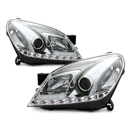 Koplampen Opel Astra H 04-09 D-Lite chroom, Auto-onderdelen, Overige Auto-onderdelen, Ophalen of Verzenden