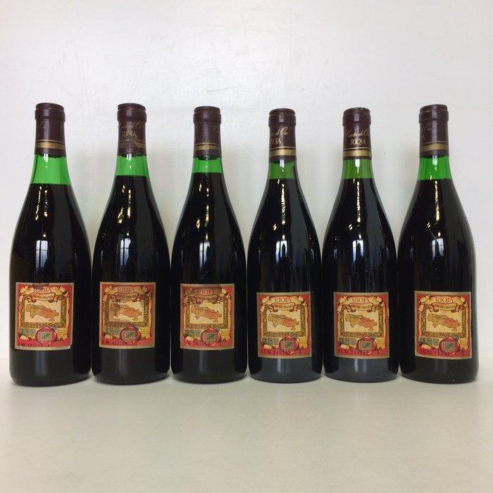 1966 (x3) & 1970 (x3) Bodegas Berberana, Carta de Oro -, Verzamelen, Wijnen