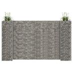 vidaXL Gabion plantenbak H-vormig 260x40x150 cm staaldraad, 100 cm of meer, Verzenden, Nieuw, Metaal