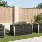vidaXL Plantenbak verhoogd 160x80x77 cm gegalvaniseerd staal, Tuin en Terras, Bloembakken en Plantenbakken, 100 cm of meer, Verzenden