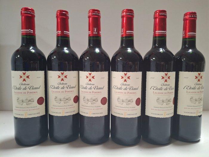 2022 Château lEtoile de Viaud - Lalande-de-Pomerol - 6, Verzamelen, Wijnen