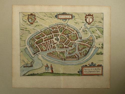 Europa - Belgium / Aalst; Lodovico Guicciardini /W. Blaeu -, Boeken, Atlassen en Landkaarten
