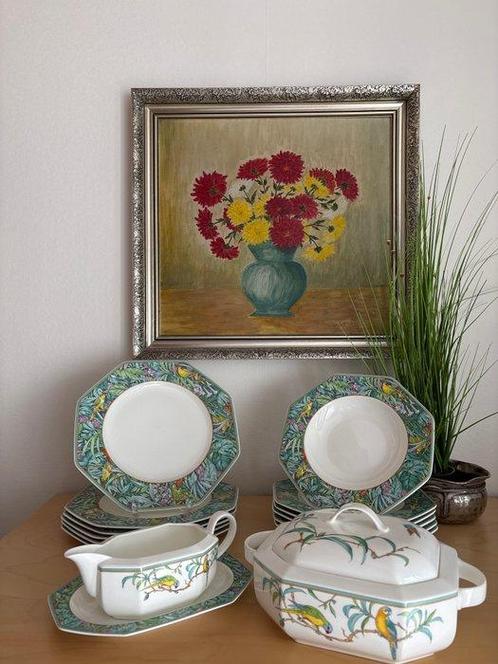 Villeroy & Boch - Eetservies - Porselein, Dekor Amazona, Antiek en Kunst, Antiek | Meubels | Tafels