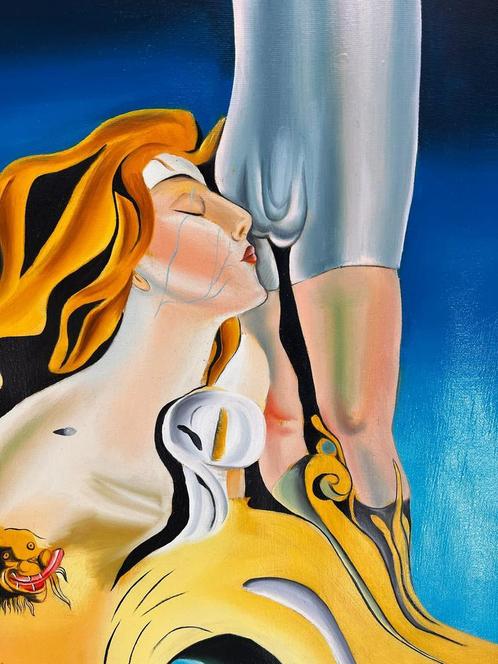 La Grand Masturbateur – Handgeschilderd - Salvador Dali, Huis en Inrichting, Woonaccessoires | Schilderijen, Tekeningen en Foto's